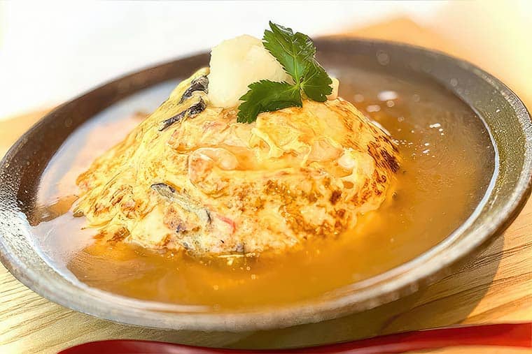 海鮮天津飯 ～和風塩餡かけ～